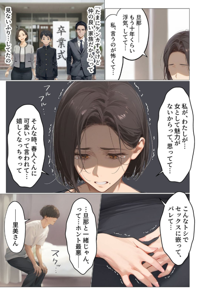 バ先のパート主婦(アラフォー・子持ち)旦那も知らない変態SEXで寝取り開発 3 画像4